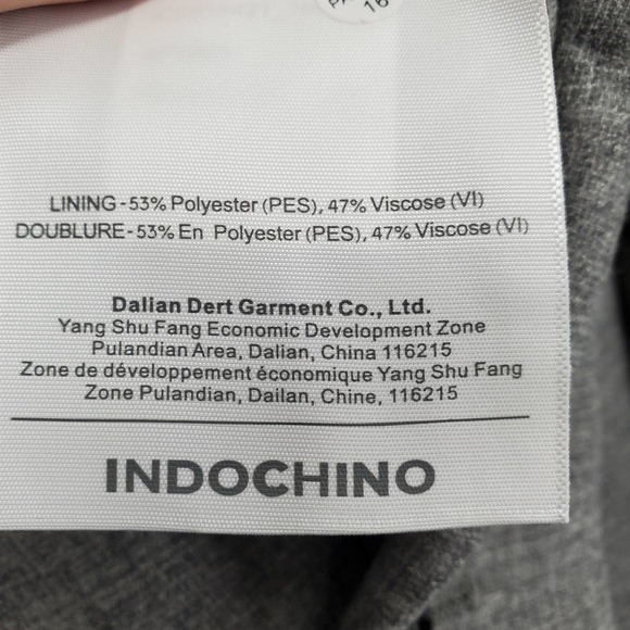 Indochino Wool Blazer Collared Coat in Gray Size 40 US NEW WITH TAGS - Picture 4 of 6
